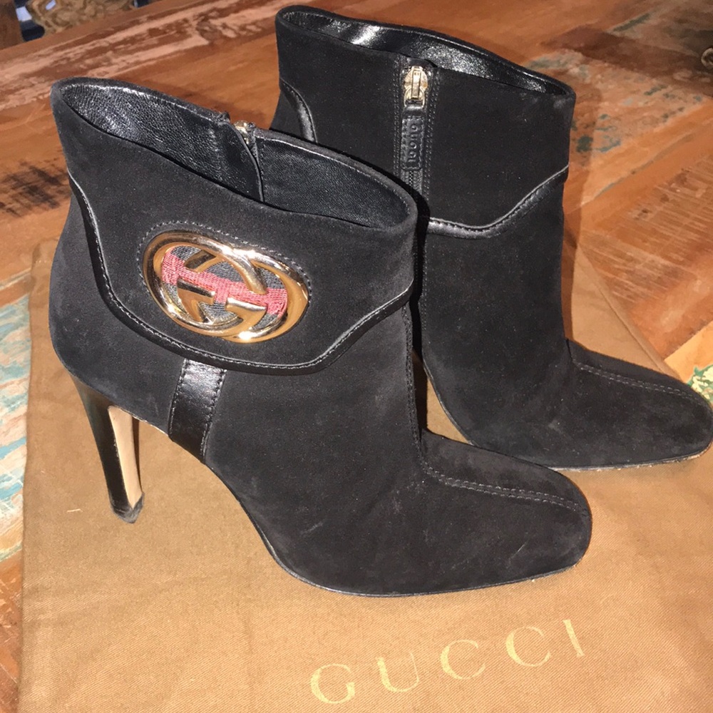 Gucci Ankle Suede Boots